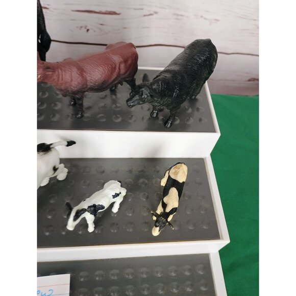 Popak New Ray Toy Lot‎ of 7 Cows, Dairy, Black Angus - Picture 4 of 10
